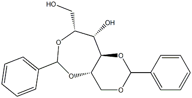 2-O,5-O:4-O,6-O-Dibenzylidene-L-glucitol Structure