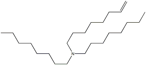 N,N-ジオクチル-7-オクテニルアミン 化学構造式