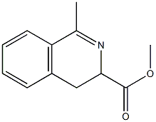 3,4-Dihydro-1-methyl-3-isoquinolinecarboxylic acid methyl ester Structure