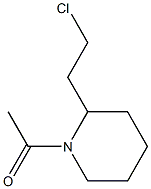 1-Acetyl-2-(2-chloroethyl)piperidine Struktur