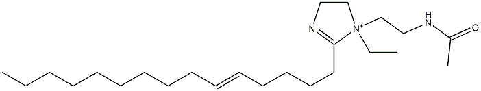 1-[2-(Acetylamino)ethyl]-1-ethyl-2-(5-pentadecenyl)-2-imidazoline-1-ium Struktur