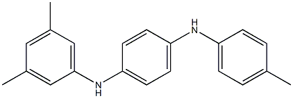 N-(3,5-Dimethylphenyl)-N'-(4-methylphenyl)-p-phenylenediamine Struktur