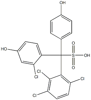 (2-Chloro-4-hydroxyphenyl)(2,3,6-trichlorophenyl)(4-hydroxyphenyl)methanesulfonic acid