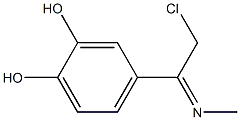 4-[2-Chloro-1-(methylimino)ethyl]-1,2-benzenediol Structure