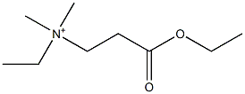 [2-(Ethoxycarbonyl)ethyl]ethyldimethylaminium Structure
