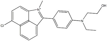 6-Chloro-2-[4-[ethyl(2-hydroxyethyl)amino]phenyl]-1-methyl-benz[cd]indol-1-ium