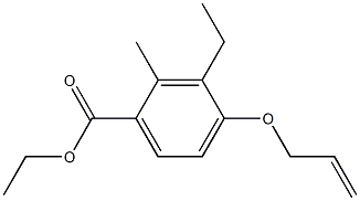 3-Ethyl-2-methyl-4-(2-propenyloxy)benzoic acid ethyl ester Structure