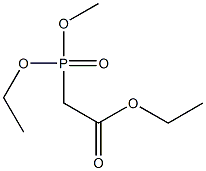 Methylphosphonoacetate diethyl ester Struktur