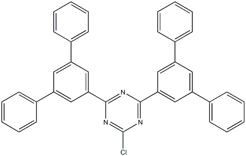 2-Chloro-4,6-bis[1,1':3',1'']terphenyl-5'-yl-1,3,5-triazine