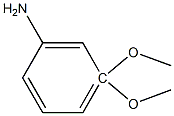 3,3-dimethoxyaniline Struktur