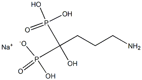 4-amino-1-hydroxybutylidene-1,1-diphosphonic acid monosodium salt Struktur
