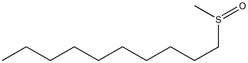 N-DECYLMETHYLSULPHOXIDE Structure