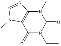 1-ETHYL-3,7-DIMETHYLXANTHINE Struktur