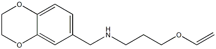 (2,3-dihydro-1,4-benzodioxin-6-ylmethyl)[3-(ethenyloxy)propyl]amine Struktur