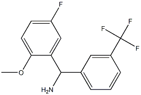 (5-fluoro-2-methoxyphenyl)[3-(trifluoromethyl)phenyl]methanamine Struktur
