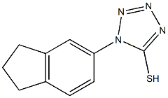 1-(2,3-dihydro-1H-inden-5-yl)-1H-1,2,3,4-tetrazole-5-thiol Structure