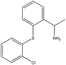 1-{2-[(2-chlorophenyl)sulfanyl]phenyl}ethan-1-amine Structure