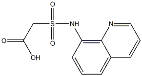 2-(quinolin-8-ylsulfamoyl)acetic acid Struktur