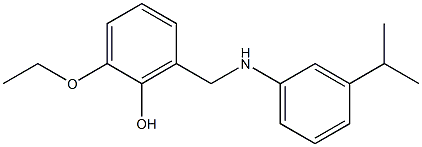 2-ethoxy-6-({[3-(propan-2-yl)phenyl]amino}methyl)phenol Struktur