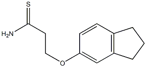3-(2,3-dihydro-1H-inden-5-yloxy)propanethioamide Structure