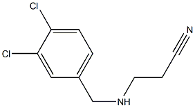 3-{[(3,4-dichlorophenyl)methyl]amino}propanenitrile Struktur