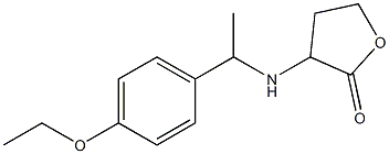 3-{[1-(4-ethoxyphenyl)ethyl]amino}oxolan-2-one Struktur