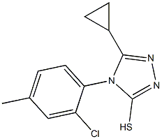 4-(2-chloro-4-methylphenyl)-5-cyclopropyl-4H-1,2,4-triazole-3-thiol