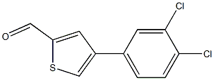 4-(3,4-dichlorophenyl)thiophene-2-carbaldehyde Structure