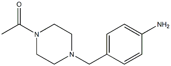4-[(4-acetylpiperazin-1-yl)methyl]aniline Structure