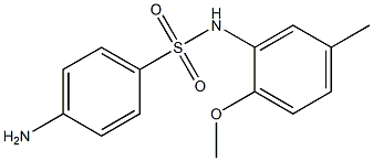 4-amino-N-(2-methoxy-5-methylphenyl)benzene-1-sulfonamide Struktur