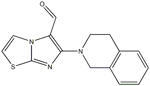6-(3,4-dihydroisoquinolin-2(1H)-yl)imidazo[2,1-b][1,3]thiazole-5-carbaldehyde Struktur