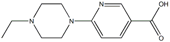 6-(4-ethylpiperazin-1-yl)pyridine-3-carboxylic acid Struktur