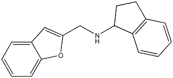 N-(1-benzofuran-2-ylmethyl)-2,3-dihydro-1H-inden-1-amine Structure