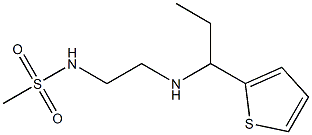 N-(2-{[1-(thiophen-2-yl)propyl]amino}ethyl)methanesulfonamide Struktur