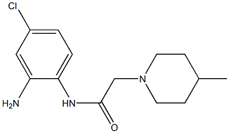 N-(2-amino-4-chlorophenyl)-2-(4-methylpiperidin-1-yl)acetamide Structure