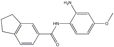 N-(2-amino-4-methoxyphenyl)-2,3-dihydro-1H-indene-5-carboxamide Struktur