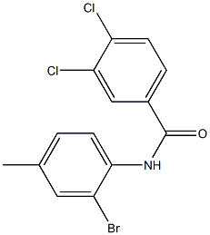 N-(2-bromo-4-methylphenyl)-3,4-dichlorobenzamide Structure