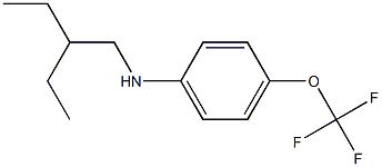 N-(2-ethylbutyl)-4-(trifluoromethoxy)aniline Structure