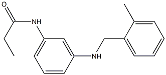 N-(3-{[(2-methylphenyl)methyl]amino}phenyl)propanamide Structure