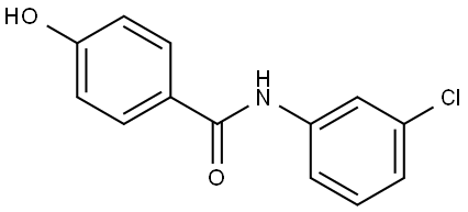 N-(3-chlorophenyl)-4-hydroxybenzamide Struktur