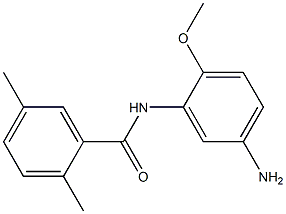 N-(5-amino-2-methoxyphenyl)-2,5-dimethylbenzamide Struktur