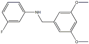 N-[(3,5-dimethoxyphenyl)methyl]-3-fluoroaniline Structure