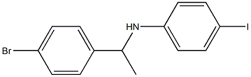 N-[1-(4-bromophenyl)ethyl]-4-iodoaniline Structure