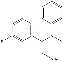 N-[2-amino-1-(3-fluorophenyl)ethyl]-N-methyl-N-phenylamine Struktur