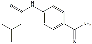 N-[4-(aminocarbonothioyl)phenyl]-3-methylbutanamide Structure