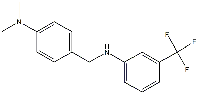 N-{[4-(dimethylamino)phenyl]methyl}-3-(trifluoromethyl)aniline Structure