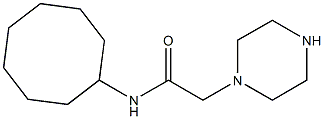 N-cyclooctyl-2-(piperazin-1-yl)acetamide Struktur