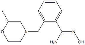 N'-hydroxy-2-[(2-methylmorpholin-4-yl)methyl]benzenecarboximidamide Structure