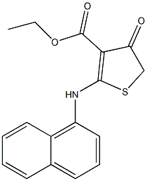 ethyl 2-(1-naphthylamino)-4-oxo-4,5-dihydrothiophene-3-carboxylate Structure
