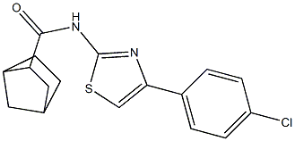 N-[4-(4-chlorophenyl)-1,3-thiazol-2-yl]bicyclo[2.2.1]heptane-2-carboxamide Structure